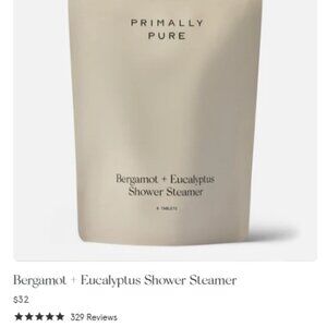 Primally Pure Bergamot + Eucalyptus Shower Steamer (2 packs)